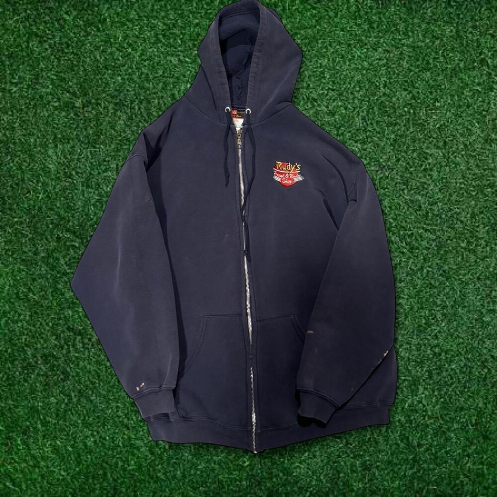Navy washed vintage russell athletic